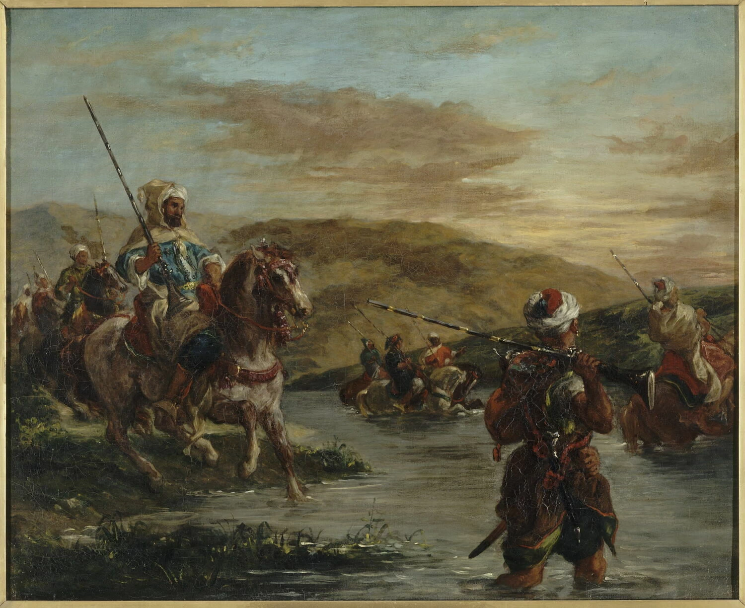 Attraversando un guado in Marocco - Museo d'Orsay, Parigi